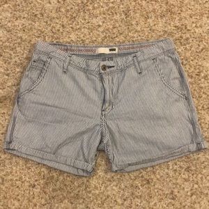 Levi’ Strauss &Co blue pin strip shorts